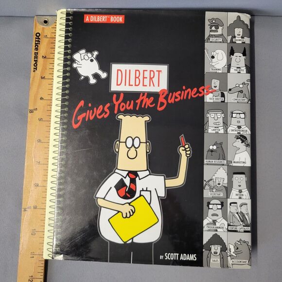 Dilbert Gives You The Business Book Scott Adams Hardcover Comics Dustjacket 1999 - Picture 11 of 16
